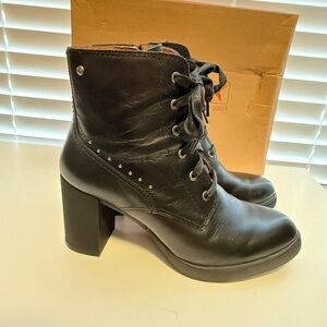 Pikolinos Black Ankle Boots, 41 (US 9.5), Excellent